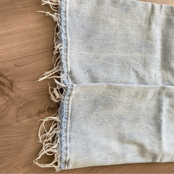 INC denim jeans Size us2/ 26. Blue ripped straight leg - Picture 6 of 9